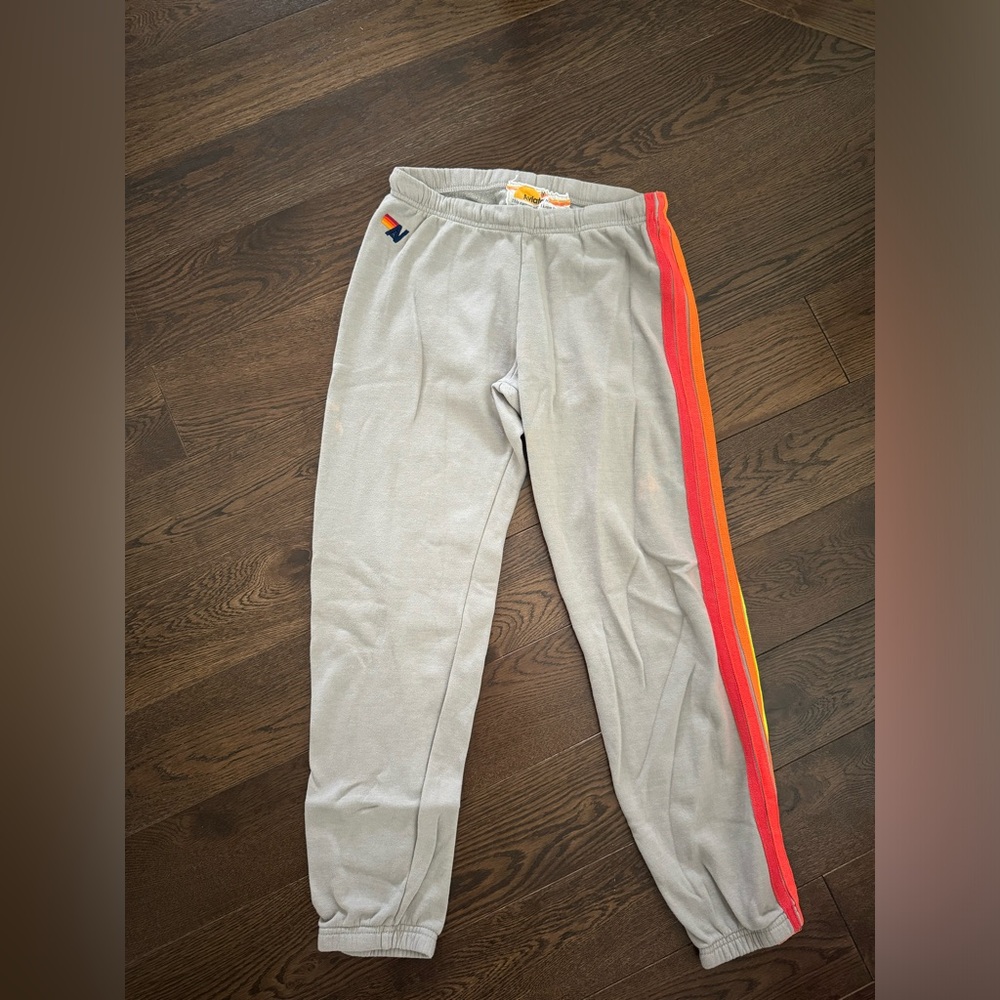 Gray Aviator Nation sweatpants